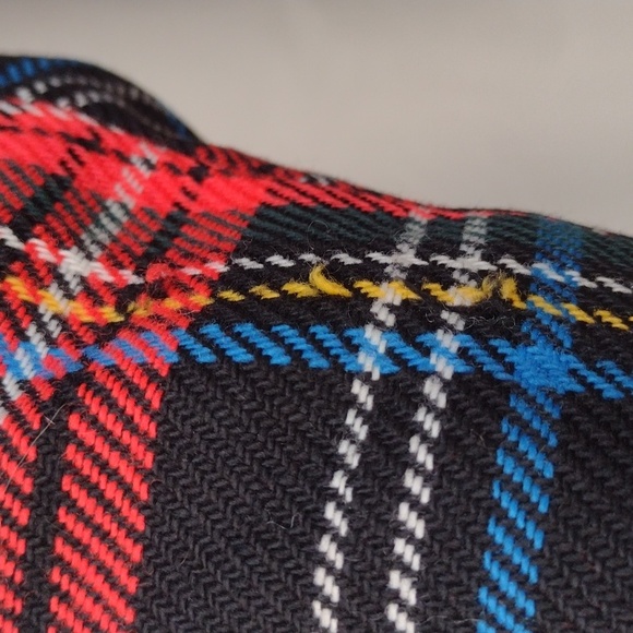 70s Murr's of California Red Plaid Jacket Vintage Size 12 - Picture 5 of 10